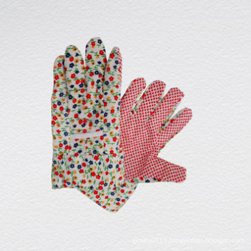 PVC Single Dotted Cotton Garden Gloves-2208